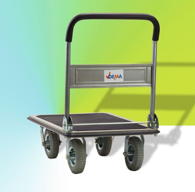 Transportwagen mit grauer Luftbereifung