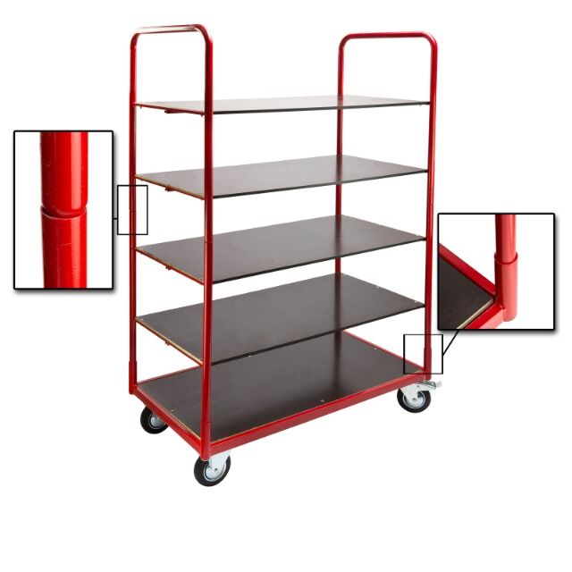 Plattformwagen mit 5 Böden