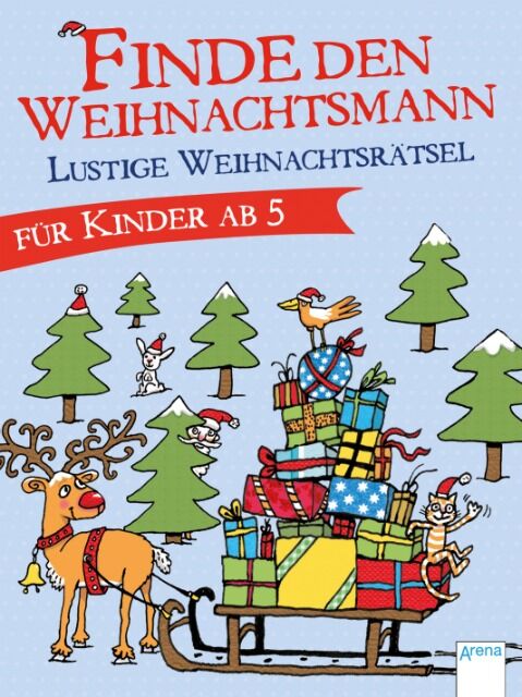 12-1707235, Finde den Weihnachtsmann - Lustige Weihnachtsrätsel , statt