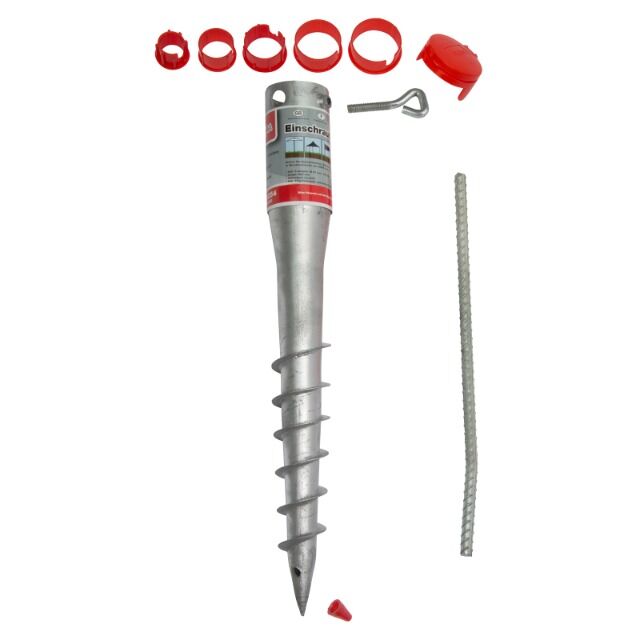 Einschraubbodenhülse verzinkt 25-64 mm