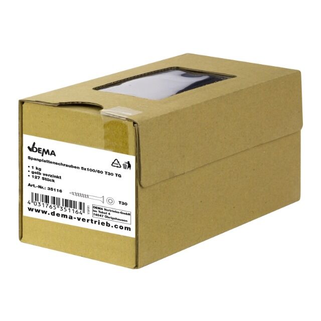 Spanplattenschrauben 5x100/60 T30 TG