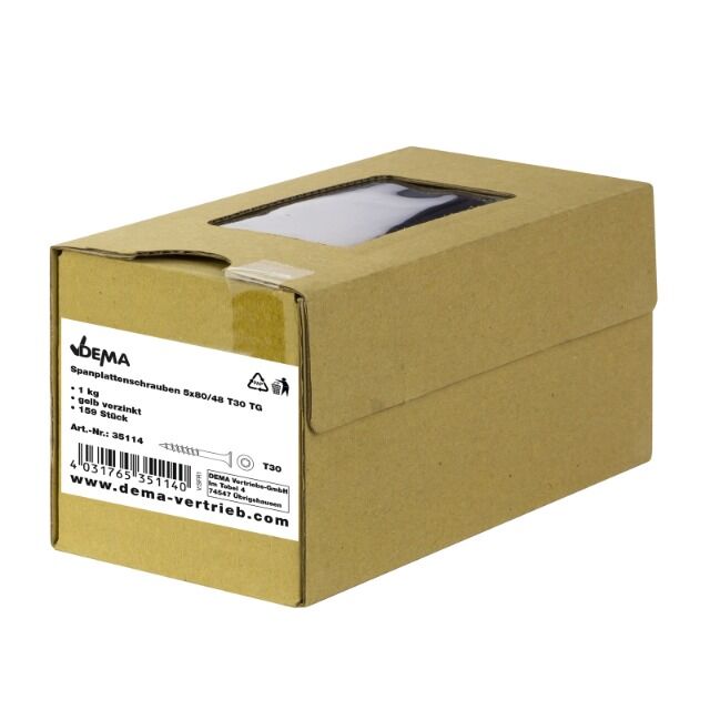 Spanplattenschrauben 5x80/48 T30 TG