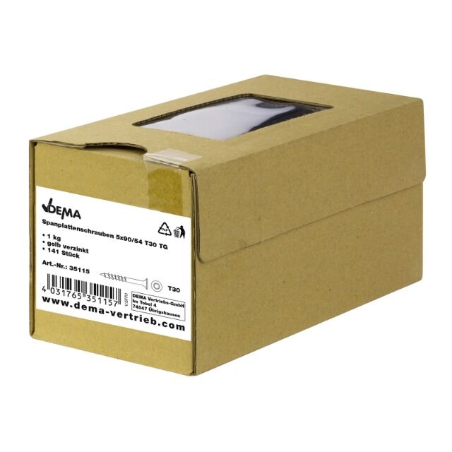 Spanplattenschrauben 5x90/54 T30 TG