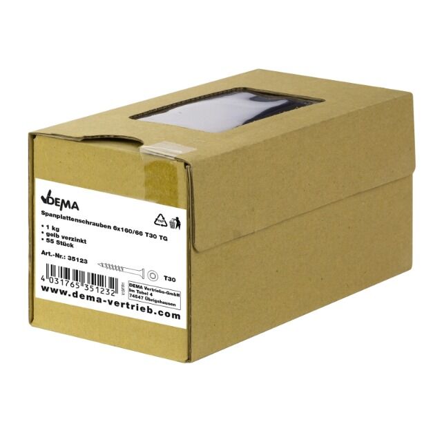 Spanplattenschrauben 6x160/66 T30 TG
