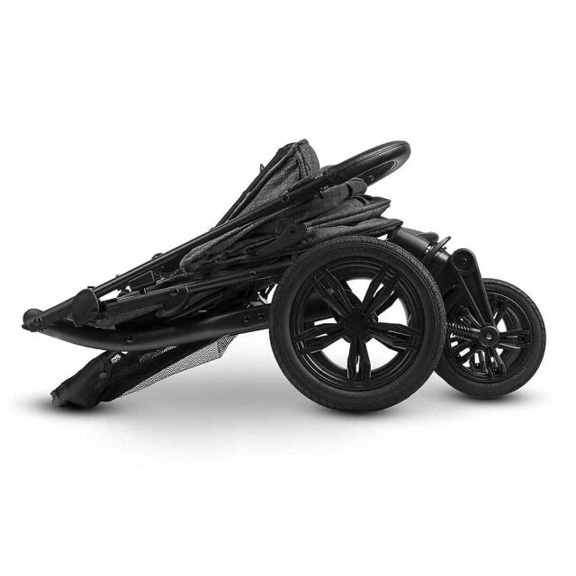 Lionelo Gelände-Buggy Annet TOUR in grau Kinderwagen mit Gummireifen, Tragetasche, Sitzpolster, Moskitonetz, Fusssack, Getränkehalter