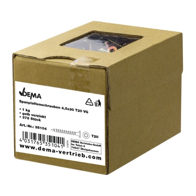 Spanplattenschrauben 4,5x30 T20 VG