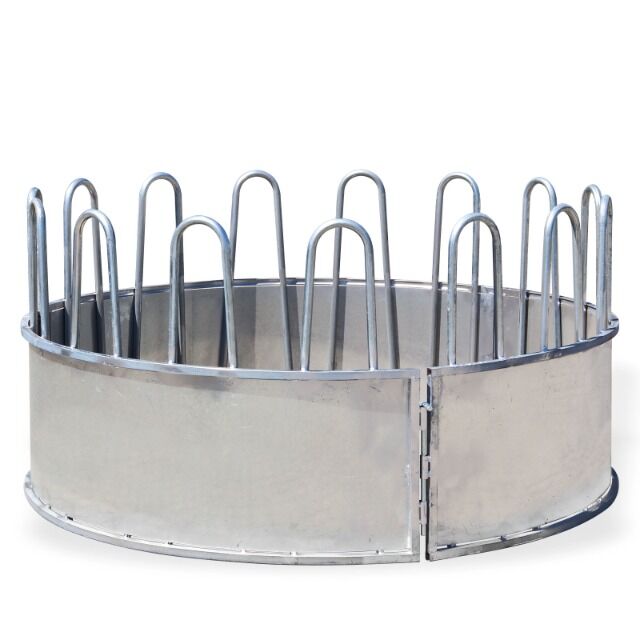 Rundballenraufe mit 15 Futterplätzen