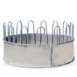 Rundballenraufe mit 15 Futterplätzen