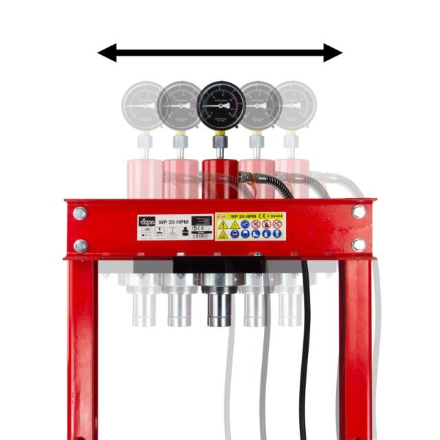 Werkstattpresse 20t DL + Manometer