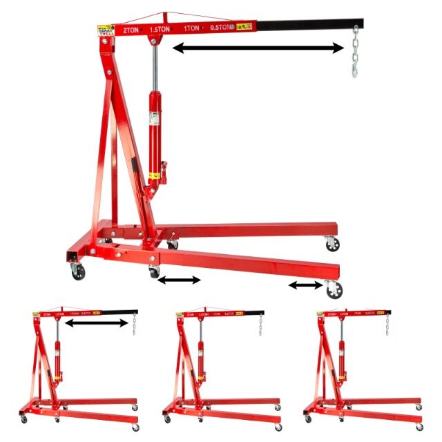 Werkstattkran / Motorheber bis 2000 kg klappbar