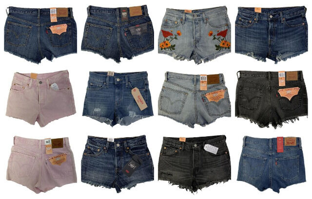 Levis Jeans Shorts Damen Marken Hosen Markenjeans Mix