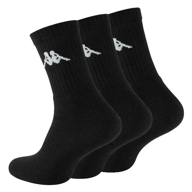 Original Kappa Sportsocken in schwarz