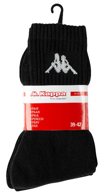 Original Kappa Sportsocken in schwarz