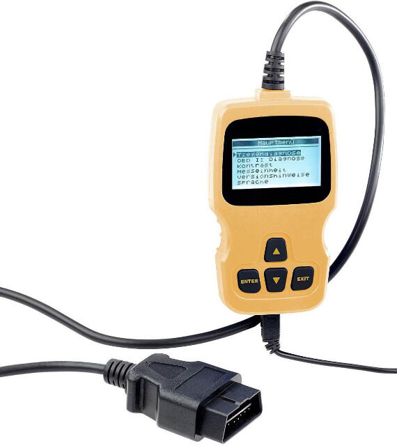 Lescars Motor OBD2 Diagnosegerät mit XL-LCD-Display Fehlerspeicher Analyse u. löschen Fahrzeugdiagnose Service