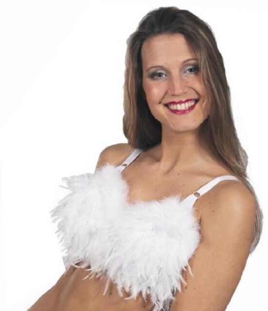 Karneval Fasching Sexy Feder BH versch. Farben