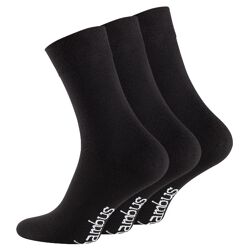 Unisex BAMBUS Socken mit nahtloser Spitze in schwarz