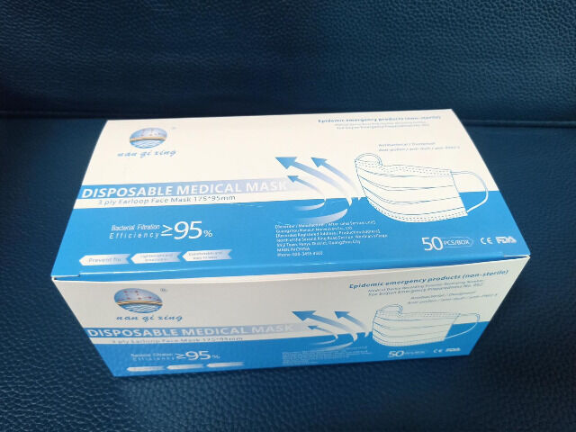 3 lagige medizinische OP Maske Klasse 1 Mundschutz Gesichts Mund Nasen Maske MNS Mundmaske nach EN14683 - Einwegmaske