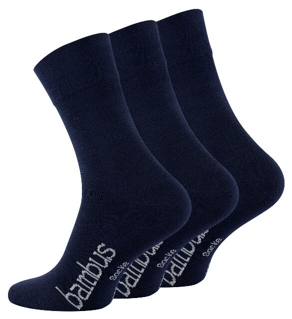 Unisex BAMBUS Socken mit nahtloser Spitze in dunkelblau
