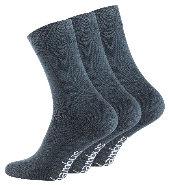 Unisex BAMBUS socks with seamless toe in dark gray