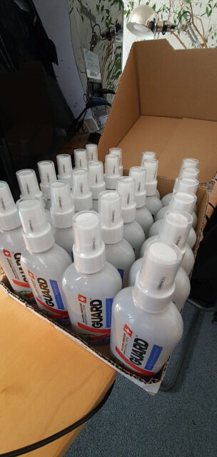 V-Guard Desinfektionsmittel Pumpspray Hygienspray 100ml Desinfektionsspray 65% Alkohol