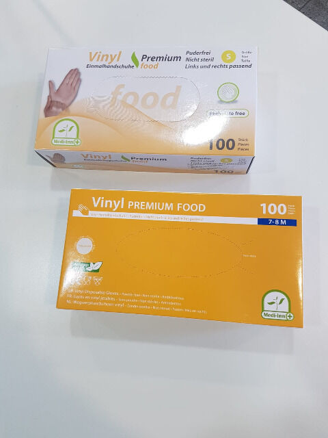Einmalhandschuhe Einweghandschuhe aus Vinyl Größe S - 100er Packung Handschuhe