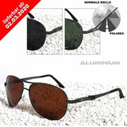 POLAREX Sonnenbrille Pilotenbrille polarisiert Alu