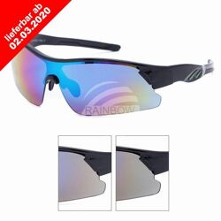VIPER Sonnenbrille Design Sportbrille schwarz