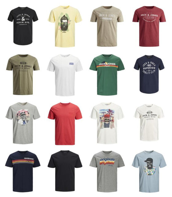 Jack & Jones T-Shirts Herren Mix Jack and Jones Shirts
