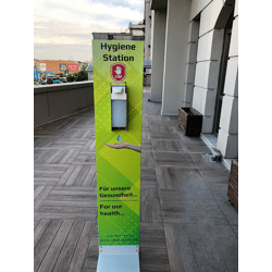 Aufsteller für Desinfektionsmittel Hygiene-Station Hygienespender Desinfektionsspender