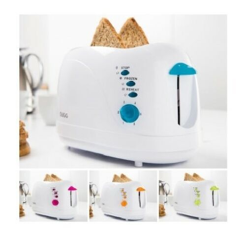 Exclusiv 2-Scheiben Toaster 750W Brottoaster, Brötchenaufsatz, Farbeauswahl, Neu