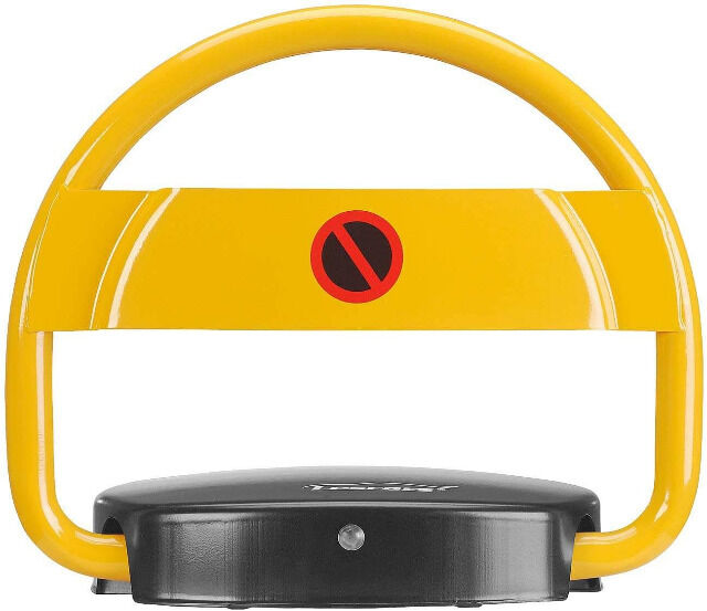 Lescars automatischer Parkplatzwächter Parkplatzsperre mit Akku & Fernbedienung Schranke Stellplatz Privatparkplatz Markierung