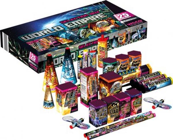 World Empire 26-tlg. Mega WECO Leuchtbox für Silvester Hochzeit Geburtstag Feuerwerk
