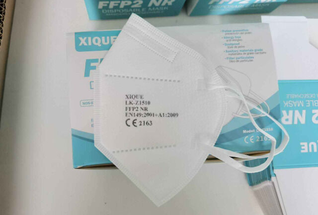 FFP2 Atemschutzmasken Xique (baumustergeprüft), hygienisch verpackt in Einzelverpackung, Maske, Mund Nase Schutz
