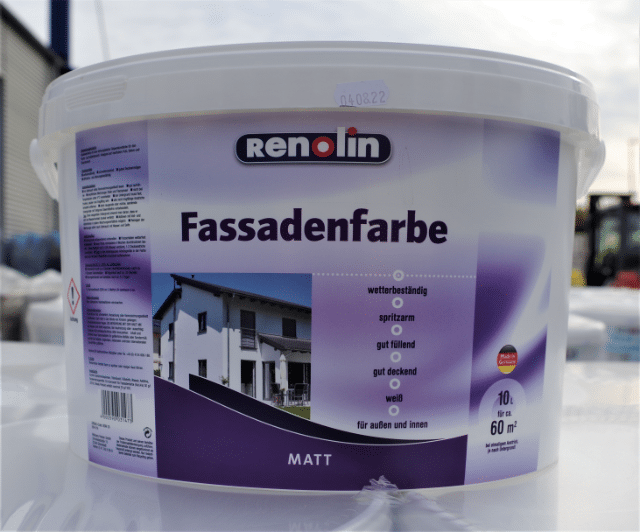 Fassadenfarbe weiß NEU/facade color/Exterior wall paint white NEW