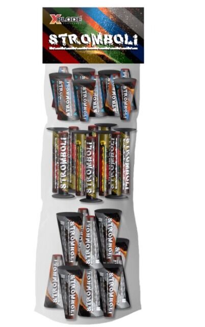 Stromboli, 30-tlg. Fontänen- Vulkansortiment, .Jugend Feuerwerk