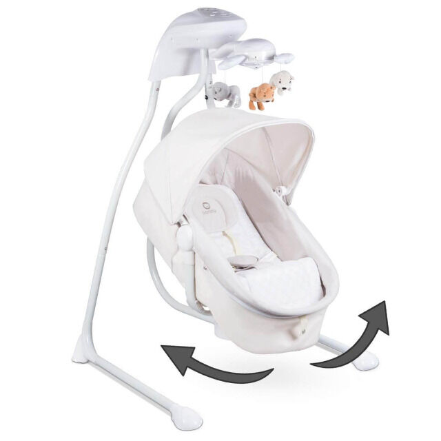 Lionelo Henny 3in1 Baby Wippe Babyschaukel und Babyliegestuhl Schaukel Sitz mit 12 Melodien + 2 Naturgeräusche