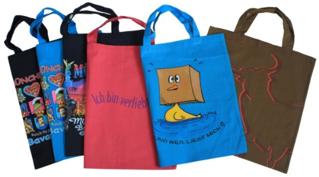 100 x bag cotton bag fabric bags various motifs motifs