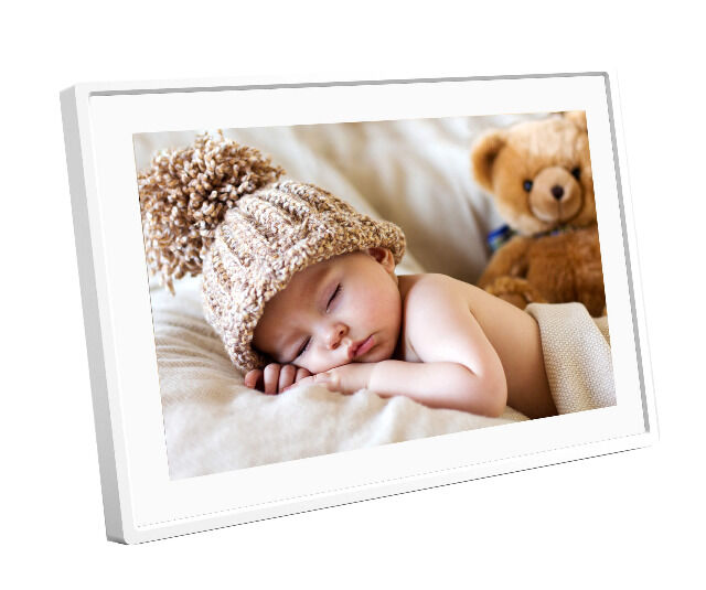 Denver PFF-1011White Digitaler Bilderrahmen 25,6cm (10,1 Zoll) Frameo WiFi microSD 8GB Flash