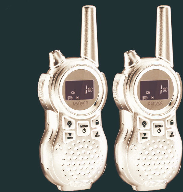 DENVER WTA-446 Walkie Talkie Set mit zwei Mobilteilen enthalten