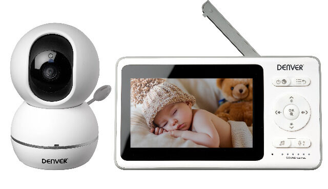 DENVER BC-343 Drahtlose Baby- / Überwachungskamera Mit 4,3-Zoll-LCD-Farbmonitor