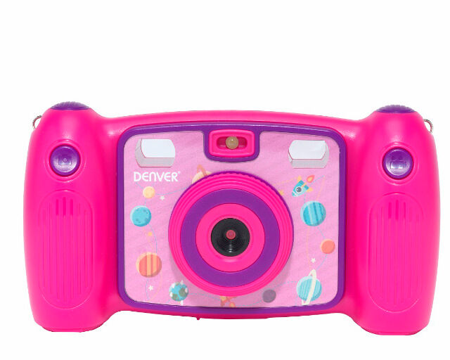 DENVER KCA-1310 BLUE & PINK Digitale Kinderkamera mit eingebautem Schlangenspiel