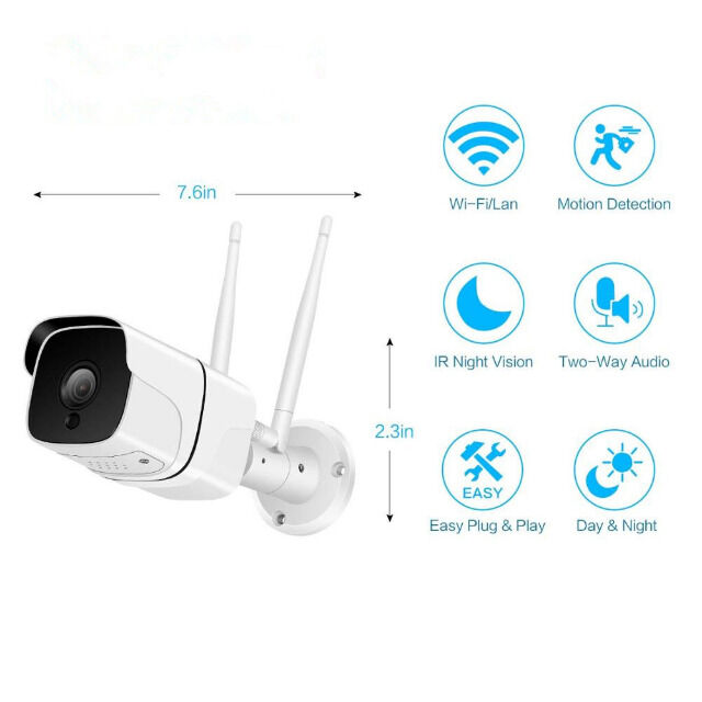 DENVER SHO-110 Intelligente Wi-Fi / IP-Kamera für den Außenbereich Mit 1mpixel CMOS Sensor - TUYA kompatibel