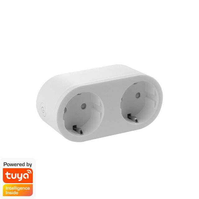 DENVER SHP-200 Smart Home Netzstecker 2in1 TUYA-kompatibler & Google-Assistent / Amazon Alexa