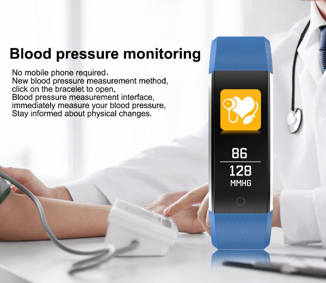 DENVER BFH-16 Fitnessband mit Herzfrequenzmesser und Farbdisplay Verfolgen Sie Ihre Aktivität und Ihren Schlaf. für Android + iPhone