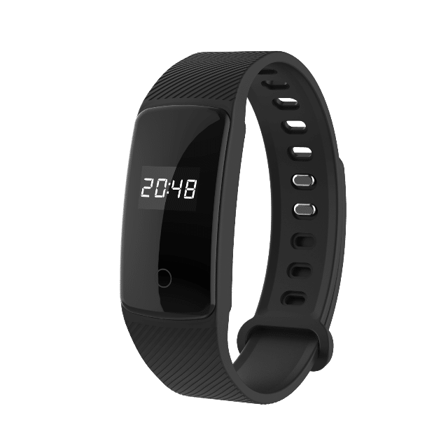DENVER BFH-150Fitnessband mit Herzfrequenzmesser und OLED-Display Verfolgen Sie Ihre Aktivität und Ihren Schlaf