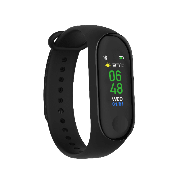 DENVER BFH-240 Fitnessband mit Herzfrequenzmesser und Farbdisplay Verfolgen Sie Ihre Aktivität und Ihren Schlaf