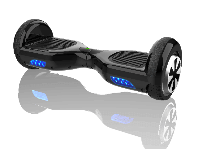DENVER HBO-6610 Hoverboard mit eingebautem Akku 2 x 250W-Motoren mit bis zu 14 km / h erreichen eine Reichweite von bis zu 15 km pro Ladung 