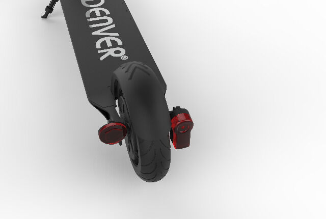 DENVER SEL-80130 Elektroroller mit Aluminiumrahmen und aufblasbarem Reifen - 300W Motor Faltbar, leicht. Bis zu 20 km/h