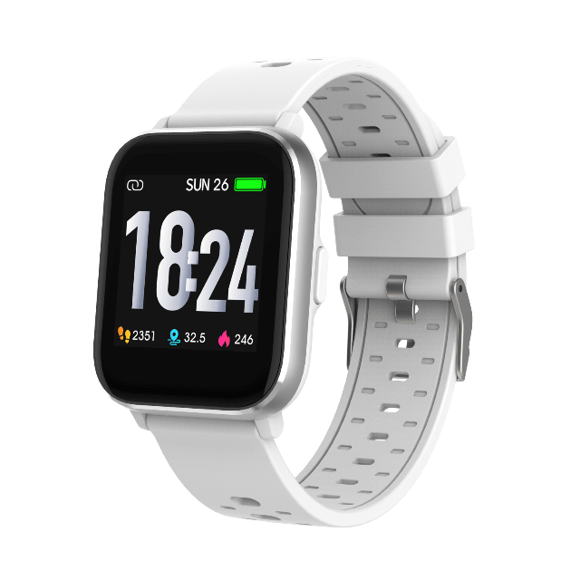 DENVER SW-163 Bluetooth Smartwatch mit Körpertemperatursensor und Herzfrequenzsensor IP67 staub- und wasserdicht