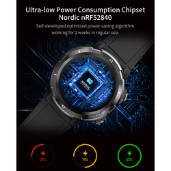 DENVER SW-350 Bluetooth Smart Watch mit integriertem Herzfrequenzsensor 1.3